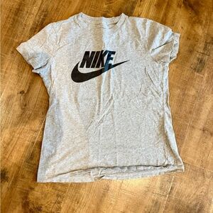 Nike Heather Gray Logo Tee